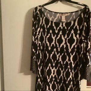 Black and white dress